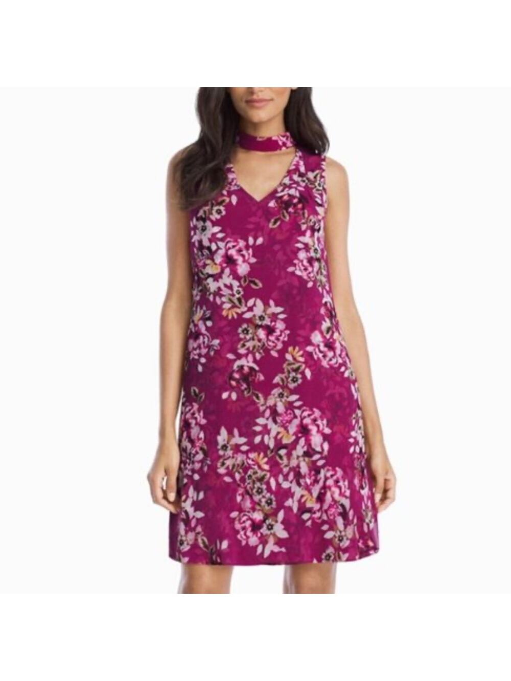 White House Black Market Dress Floral Cutout
